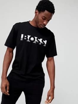 BOSS Large Logo 1 T-Shirt - Black Size M Men