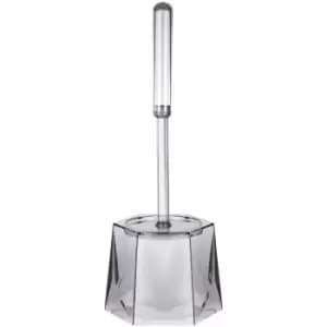 Grey Toilet Roll Holders Free Standing Acrylic Brush Holder Hexagon Toilet Brushes And Holders Sets Diamante Detailed Freestanding Toilet Roll Holder