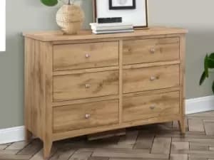 Birlea Hampstead Oak 33 Drawer Wide Chest of Drawers