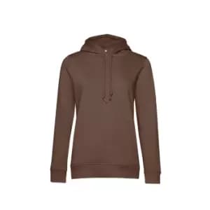 B&C Womens/Ladies Organic Hoodie (XL) (Coffee)