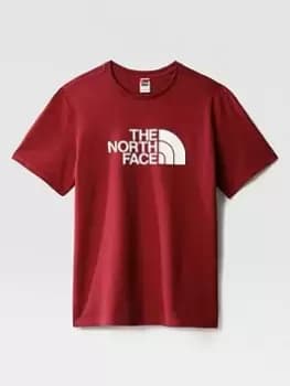 The North Face Short Sleeve Easy T-Shirt - Red, Red Size M Men