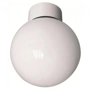Eterna 100W Bathroom Globe Opal Glass Ceiling Light