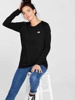 The North Face Long Sleeve Raglan Tee Black Size L Women