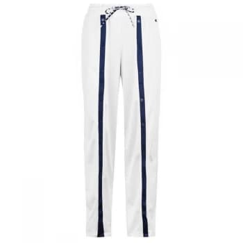 Champion Wide Leg Popper Jogging Pants - WHITE