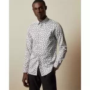 Ted Baker Print Shirt Mens - White