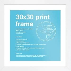 GB Eton White Frame 30x30cm