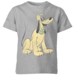 Disney Pluto Sitting Kids T-Shirt - Grey - 11-12 Years