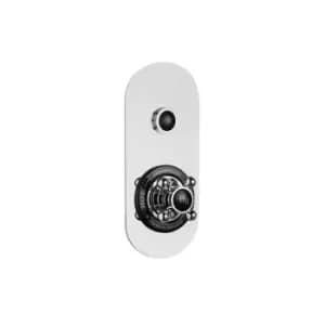 Hudson Reed Traditional Push Button Shower Valve (single Outlet) - Black/Chrome