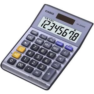 Casio MS 80VER II SK UP Dual Powered 8 Digit Desktop Calculator