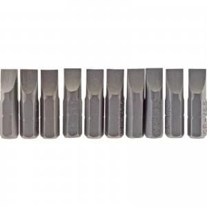 Draper Slotted Screwdriver Bit 6.5mm 25mm Pack of 10