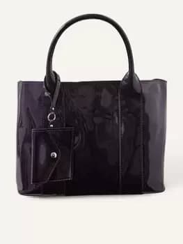 Accessorize Patent Handheld, Navy, Women
