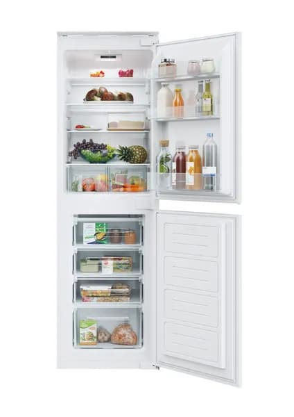 Candy CB50S518EK 177cm High 50/50 Integrated Fridge Freezer with Sliding Door Fixing Kit - White - E Rated