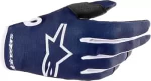 Alpinestars Radar Motorcross Gloves, blue, Size 2XL, blue, Size 2XL