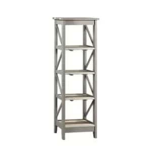 Halea Vintage Five Tier Narrow Shelf Unit