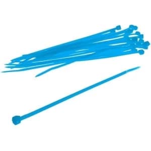 Bitspower cable tie set 20 pieces 120mm UV blue