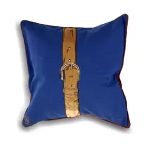 Riva Home Polo Strap Cushion Cover (45x45cm) (Blue)