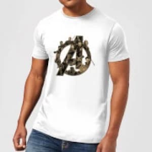 Marvel Avengers Infinity War Avengers Logo T-Shirt - White - 3XL