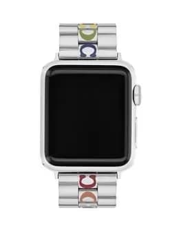 Coach Ladies Coach Rainbow Link Apple Strap
