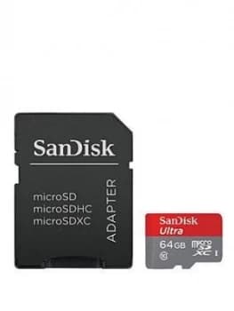 SanDisk Ultra Microsd Inc Adapter 100Mb/S A1 - 64Gb