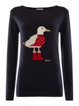 Barbour Barbour Hyde Printed Knit Blue