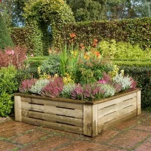Rowlinson Raised 4ftx4ft Planter
