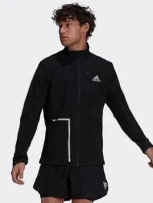 adidas Own The Run Soft Shell Jacket, Black Size M Men