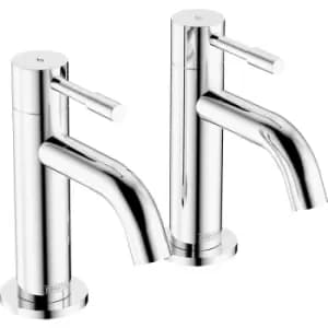 Bristan Mila Taps Basin Pillar (2 Pack) in Chrome Brass