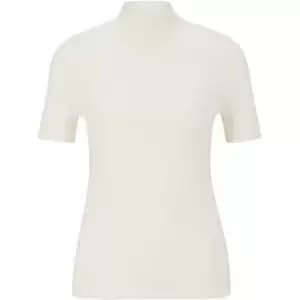 HUGO Rib Knit Sweatshirt - White