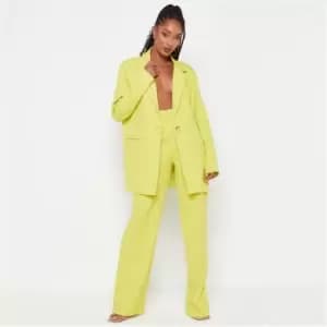 Missguided Tall Tailored Straight Leg Trousers - Green