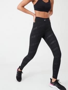 Nike Training Pro Printed Legging - Black
