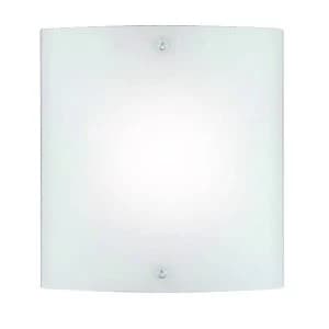 1 Light Indoor Wall Light Chrome with Frosted Glass, E27