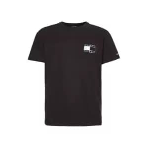 Tommy Jeans Tjm Twisted Flag Tee - Black