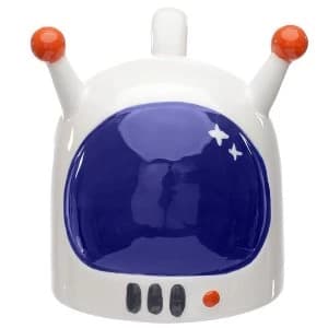 Space Cadet Astronaut Spaceman Helmet Upside Down Ceramic Mug