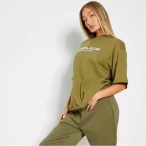 I Saw It First Reclaim Sustainable Staples Oversized T Shirt - Green