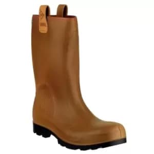 Dunlop Rig Air Fur Lined Full Safety Wellington Brown Size 6