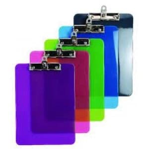 Iderama Clipboard, Assorted, Pack of 10