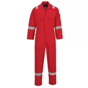 Biz Flame Mens Flame Resistant Lightweight Antistatic Coverall Red 3XL 32"