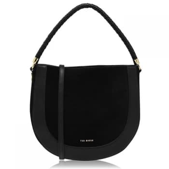 Ted Baker Parinna Hobo Suede Bag - black