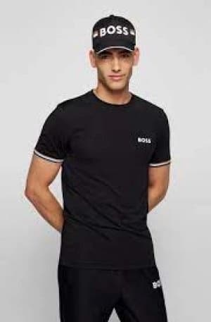 Hugo Boss Signature Logo Crew Neck T-Shirt Black Size M Men