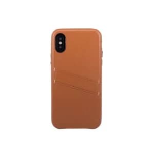 OBX Leather Card Slot Case for iPhone X 77-58609 - Brown