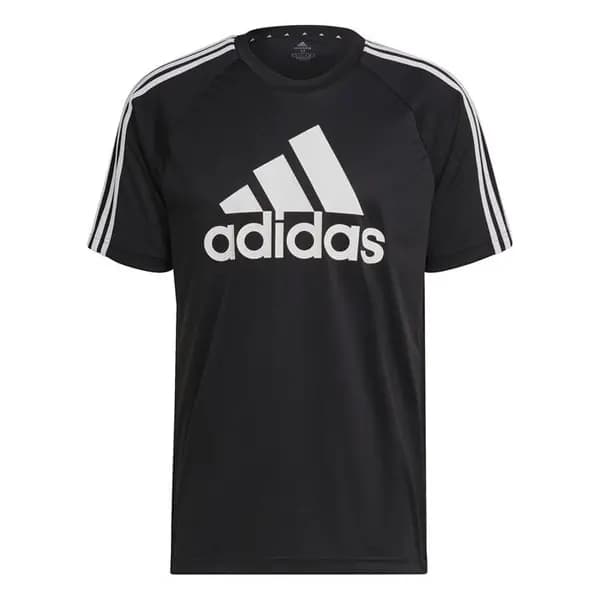 adidas Sereno Logo T Shirt Mens - Black XS