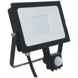 Phoebe LED Floodlight 30W Atlas-Mini PIR Sensor Cool White Black IP65