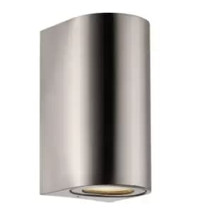Canto maxi Outdoor Up Down Wall Lamp Stainless Steel, GU10, IP44