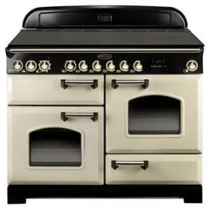 Rangemaster 81350 110cm CLASSIC DELUXE Ceramic Range Cream Brass Trim