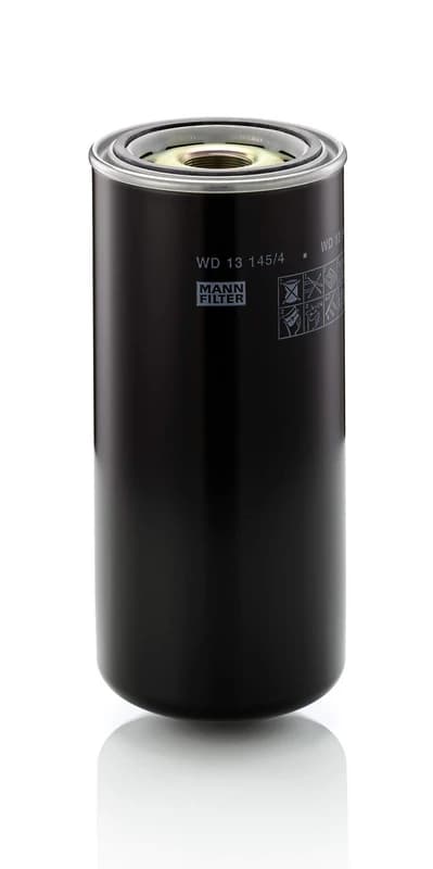 MANN-FILTER WD 13 145/4 Oil filter 1 1/2-16 UN Spin-on Filter, for high pressure levels Oil Filter (7)