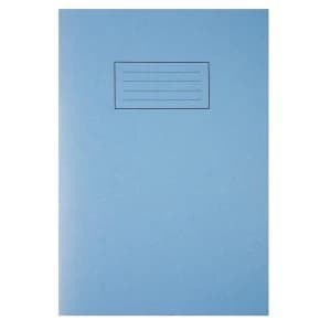 Silvine (A4) Exercise Book Plain 75gsm (80 Pages) Blue (Pack of 10)
