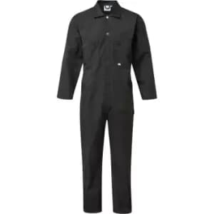 Fort Full Zip One Piece Mechanics Coveralls Black - X-Large