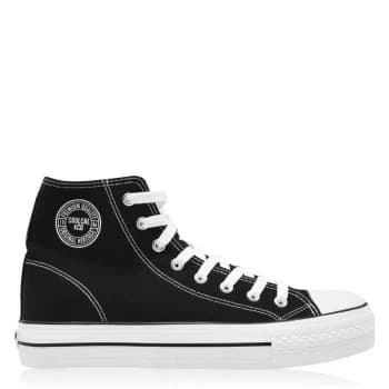 SoulCal Canvas High Top Trainers Ladies - Black/White