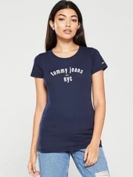 Tommy Jeans Essential Tommy T-Shirt - Navy