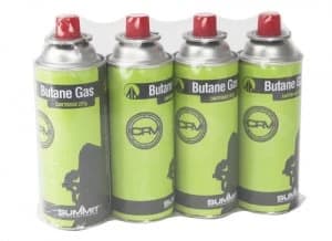 Summit Butane Gas Canisters - 4 Pack